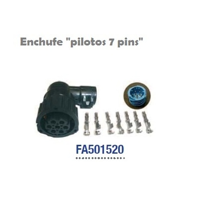 Enchufe pilotos 7 luces