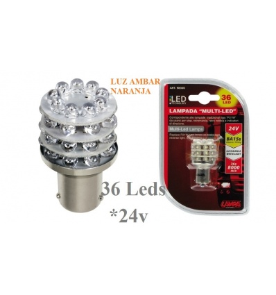 Lampara 36Leds AMBAR 24V