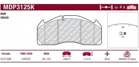  MERITOR PASTILLAS(4) VOLVO
