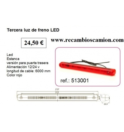 LUZ FRENO 24V / 12 vLED