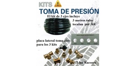 30 KITS TOMA PRESION Con tubo y Placas.