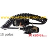 10 CABLES 15 POLOS COMPLETO
