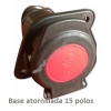 BASE HEMBRA 15 POLOS /24V