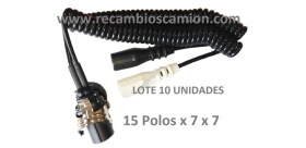 6 CABLES 15 Polos X 2 de 7 polos.