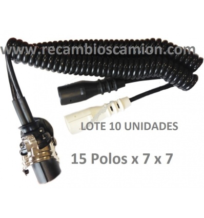 10 CABLES 15 Polos X 2 de 7 polos.