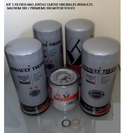 KIT 5 FILTROS RENAULT DXI