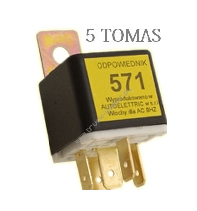 RELE 24V 5 tomas