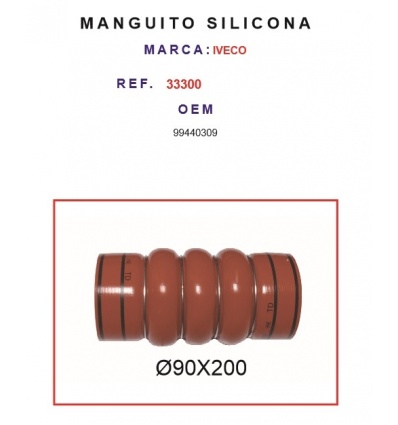 MANGUITO IVECO SILICONA