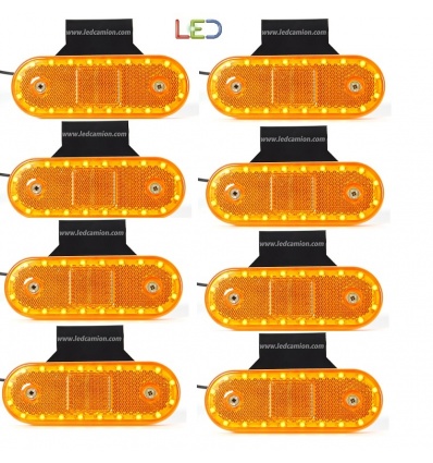 8 PILOTOS 10 LEDS 24V/12V