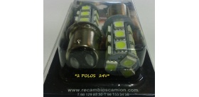 LAMPARA 2 POLOS LEDS 24V