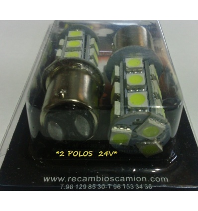 LAMPARAS 2 POLOS LEDS 24V