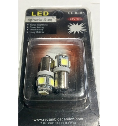 LAMPARAS T4W 24V LEDS