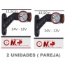 PILOTO LEDS 12,5CM-24V-12V