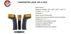 TERMOMETRO LASER -50º A 330 ºC