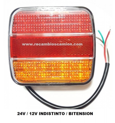 PILOTO 3 LUCES LEDS 24V/12V