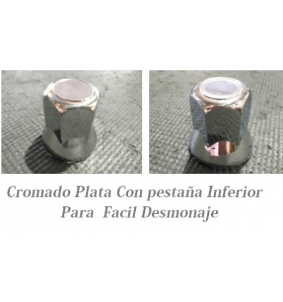 CUBRETUERCAS CROMADO PLASTICO