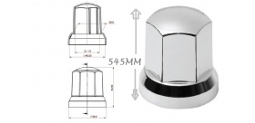 CUBRETUERCAS 545 MM PLATA PLASTICO