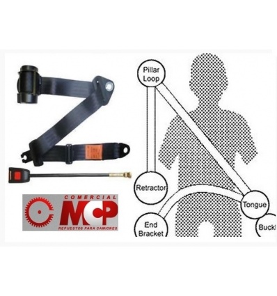 CINTURON SEGURIDAD COMPLETO