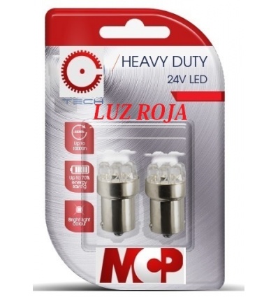 LAMPARAS LUZ ROJA LED 24V 