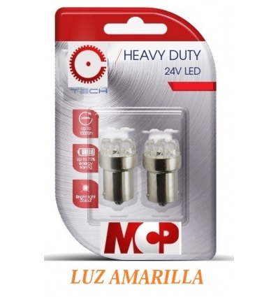 LAMPARAS LUZ NARANJA LED 24V 