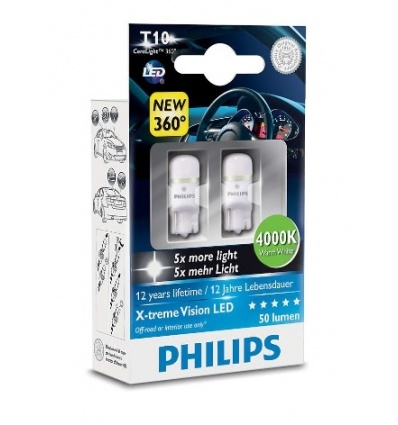 LAMPARAS PHILIPS 12V/W5W LEDS