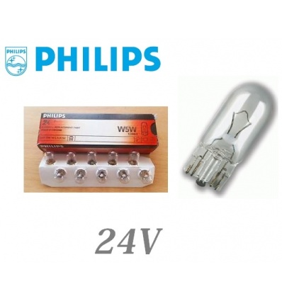 LAMPARA PHILIPS W5W CUÑA 24V