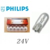 LAMPARA PHILIPS W5W CUÑA 24V