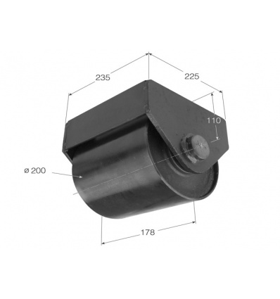 Rueda Contendor Diametro 200mm 