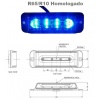 LUZ ESTROBOSCOPICA AZUL LEDS