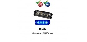 LUZ ESTROBOSCOPICA AZUL LEDS