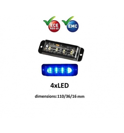 LUZ ESTROBOSCOPICA AZUL LEDS