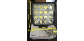 SUPER FARO TRABAJO LEDS 10/30V