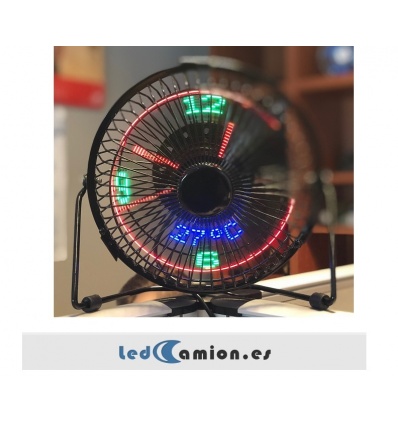 VENTILADOR USB RELOJ