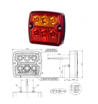 PILOTO 3 FUNCIONES LED-24V/12V