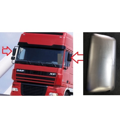 TAPA RETROVISOR DAF XF 95 1º Y 2º PLATA CROMO