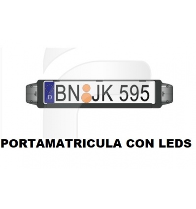 PORTAMATRICULA CON LEDS