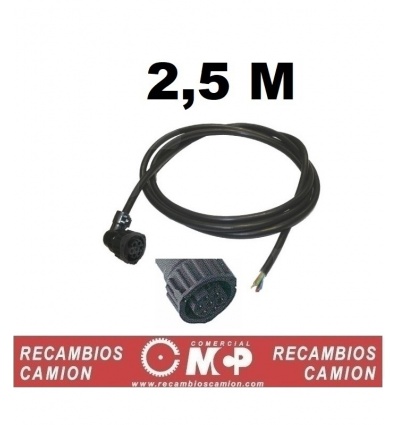 Enchufe con cable pilotos 7 luces