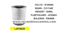 FILTRO CAMION VOLVO FM12 AIRE