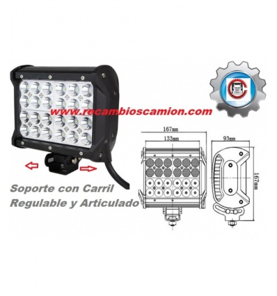 SUPERFOCO LEDS 72W 12V/24V