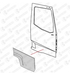 PLACA BAJO PUERTA RENAULT RANGER GAMA T