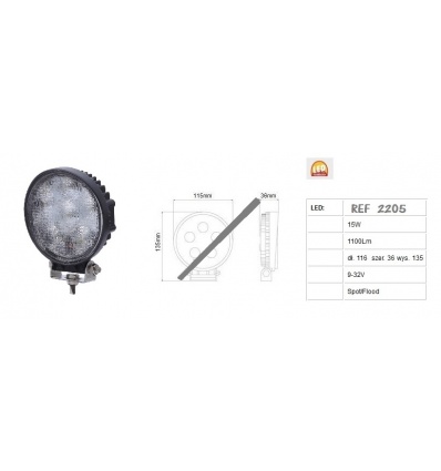 FOCO LEDS 12V-24V-32V