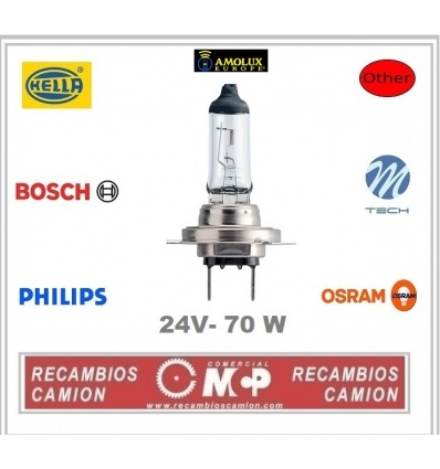 LAMPARAS FARO H7 -24V