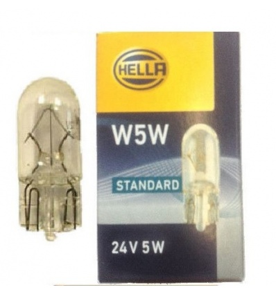 LAMPARA W5W 24V CRISTAL HELLA