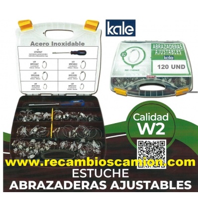 Maletin brazaderas acero inoxidable con Destornillador