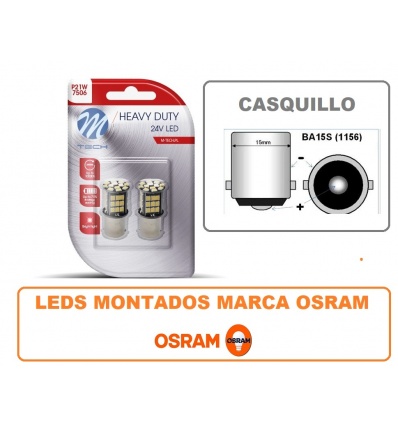 LAMPARAS (2) CANBUS 24V LED BLANCO FRIO