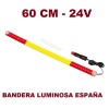 BANDERA LUMINOSA LEDS ESPAÑA 60 CM A MECHERO