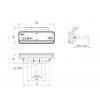 PILOTO LATERAL REFLECTANTE CON BARRITA LEDS 24V-12V