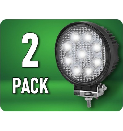 2 FAROS TRABAJO LEDS 12v/24v-1430LUMENS